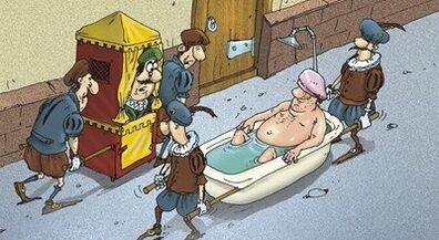 Soda bath to enlarge the penis