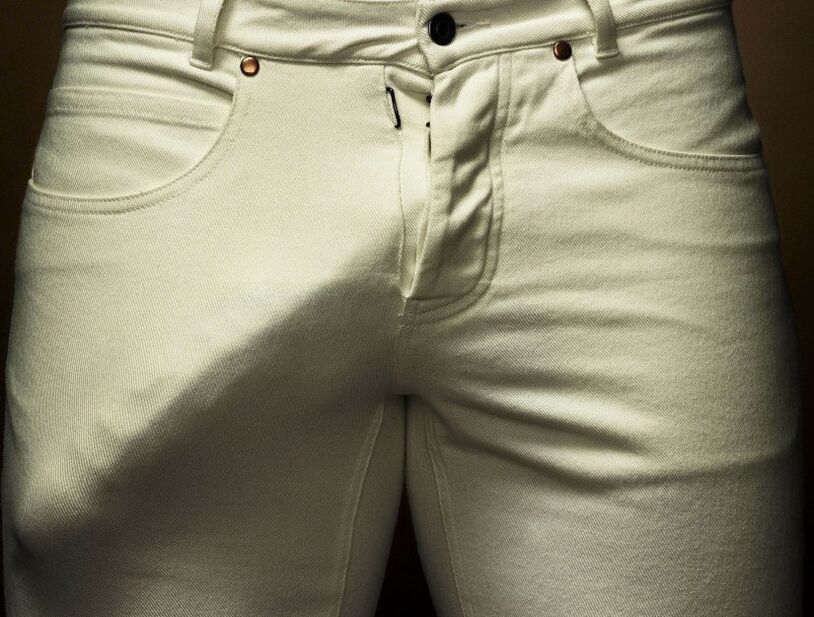 enlarged penis in pants