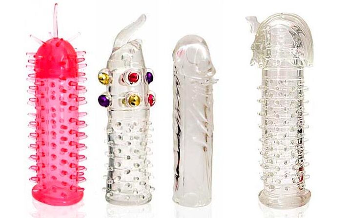 Different attachments for penis enlargement during sex