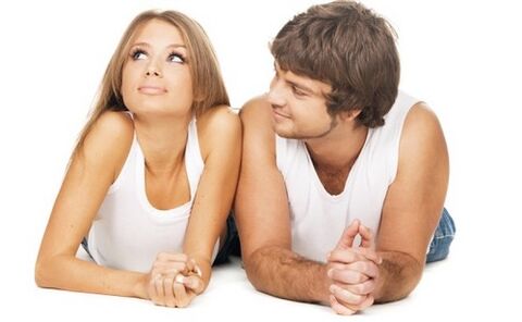 woman and man think about penis enlargement with soda