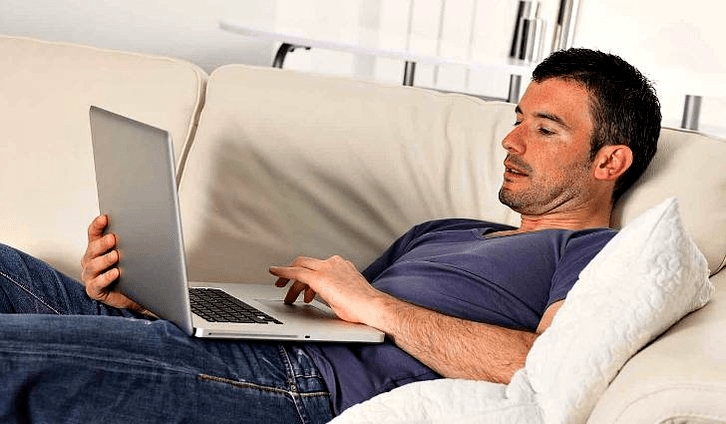 man looking for information on penis enlargement with soda